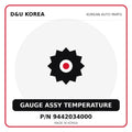 Genuine Mobis GAUGE ASSY TEMPERATURE 9442034000 for Korean vehicles | D&U Korea