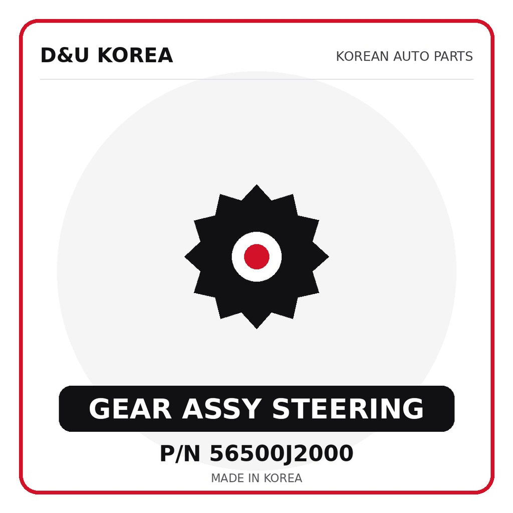 Genuine Mobis GEAR ASSY STEERING 56500J2000 - Korean auto parts from D&U Korea