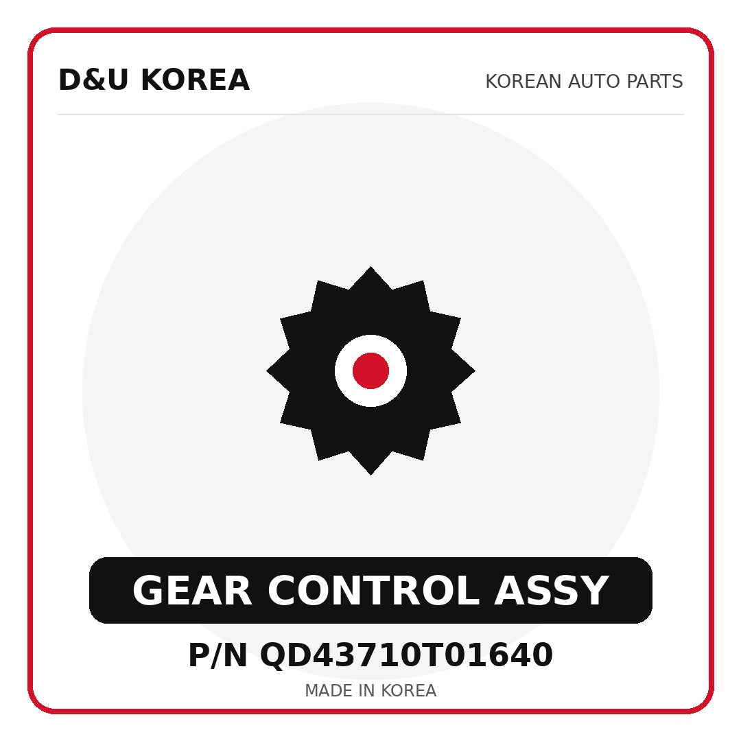 Genuine Mobis GEAR CONTROL ASSY QD43710T01640 for Korean vehicles | D&U Korea