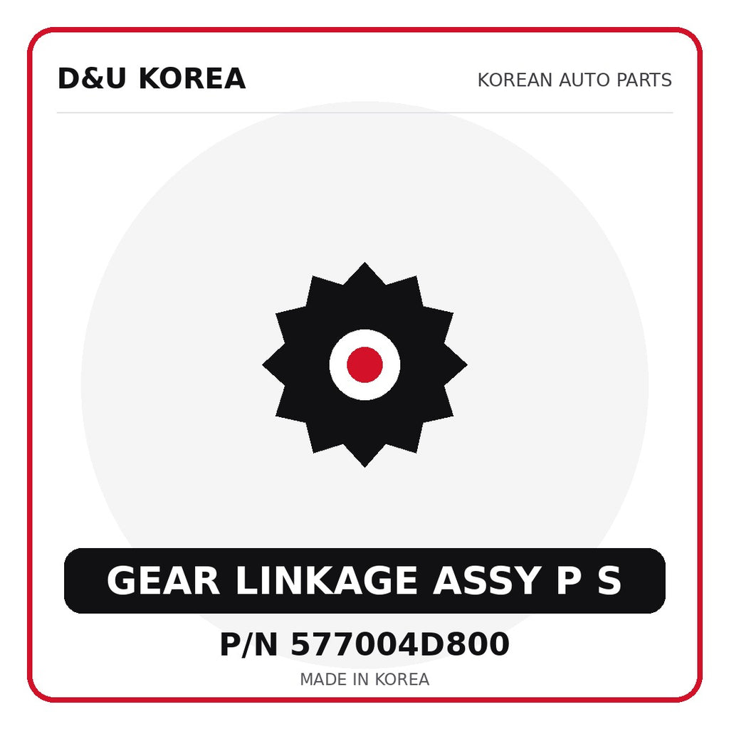 Genuine Mobis GEAR LINKAGE ASSY P S 577004D800 - Korean auto parts from D&U Korea