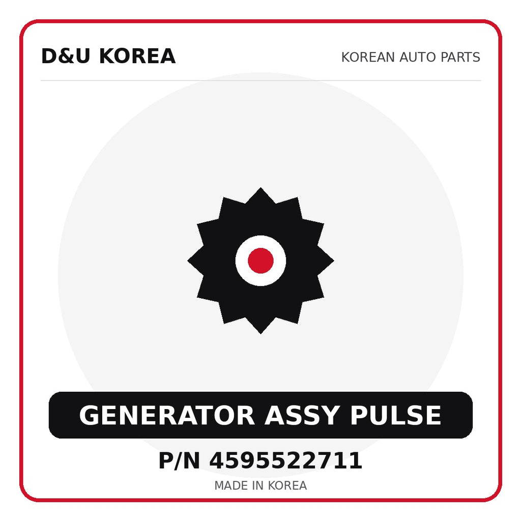Genuine Mobis GENERATOR ASSY PULSE 4595522711 - Korean auto parts from D&U Korea