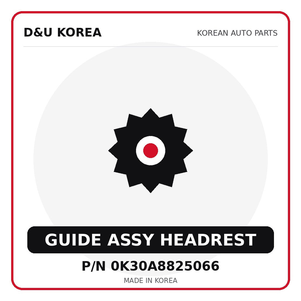 Genuine Mobis GUIDE ASSY HEADREST 0K30A8825066 - Korean auto parts from D&U Korea