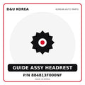 Genuine Mobis GUIDE ASSY HEADREST 884813F000NF - Korean auto parts from D&U Korea