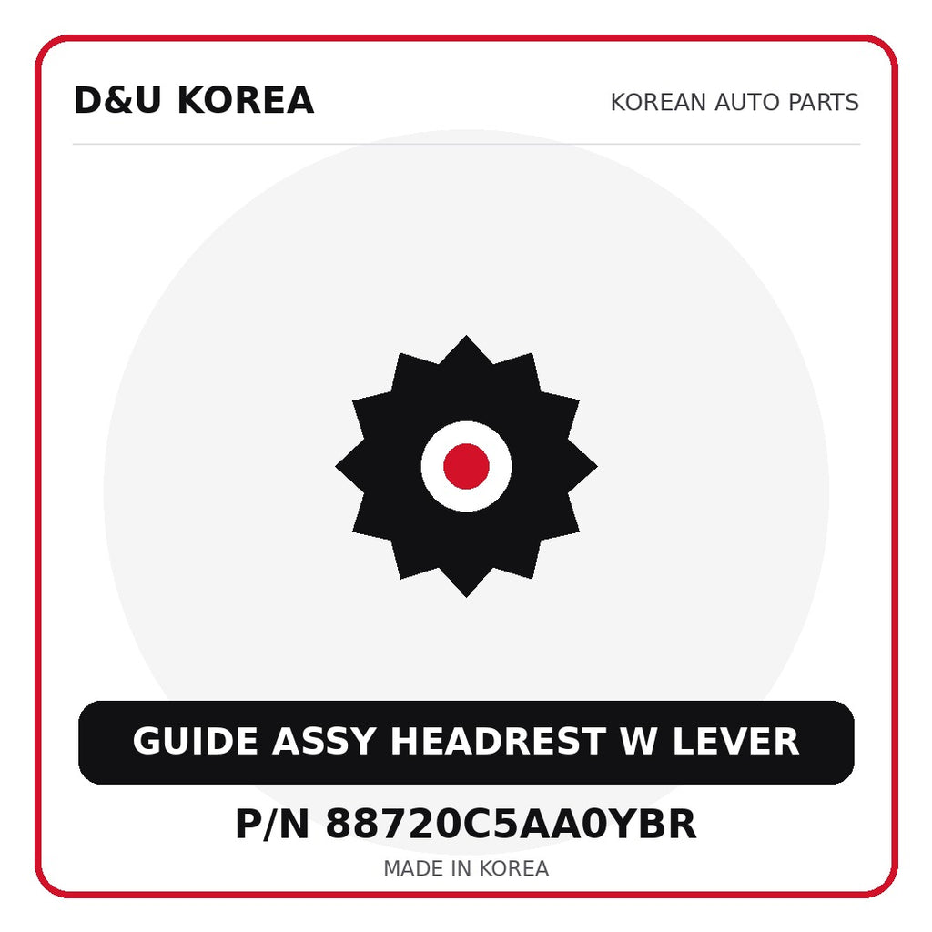 Genuine Mobis GUIDE ASSY HEADREST W LEVER 88720C5AA0YBR for Korean vehicles | D&U Korea