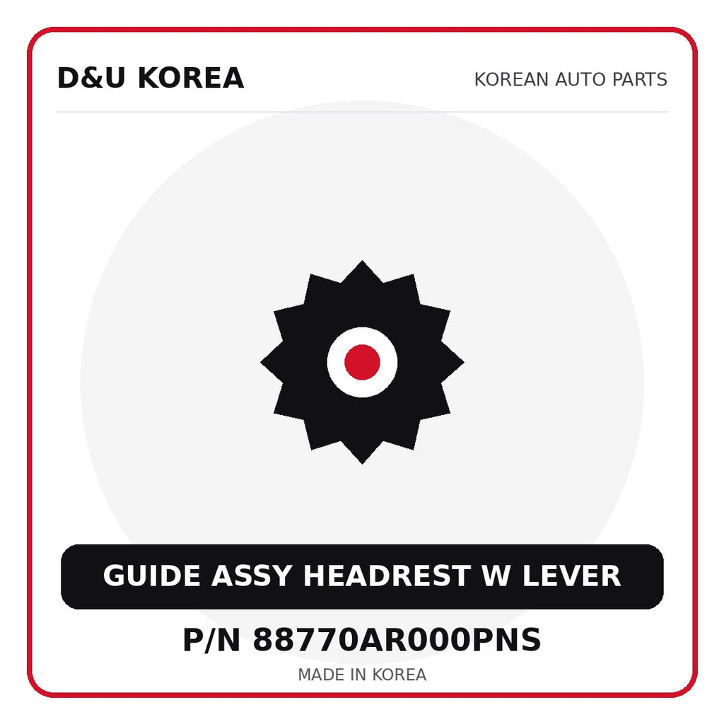 Genuine Mobis GUIDE ASSY HEADREST W LEVER 88770AR000PNS for Korean vehicles | D&U Korea
