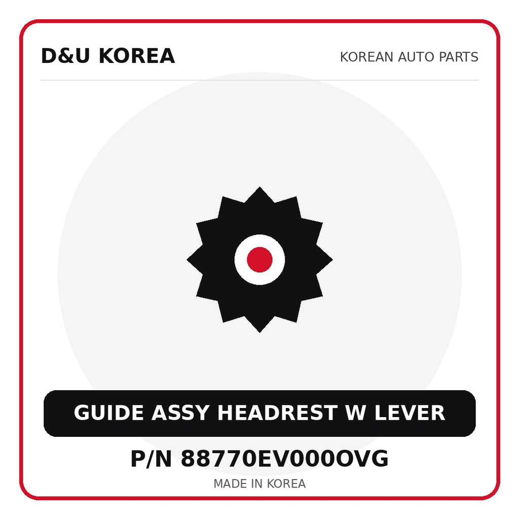 Genuine Mobis GUIDE ASSY HEADREST W LEVER 88770EV000OVG - Korean auto parts from D&U Korea