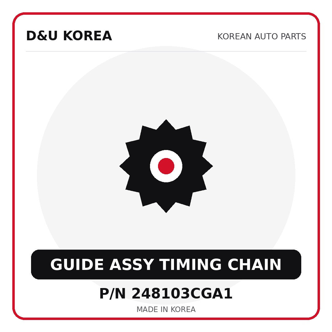 Genuine Mobis GUIDE ASSY TIMING CHAIN 248103CGA1 - Korean auto parts from D&U Korea