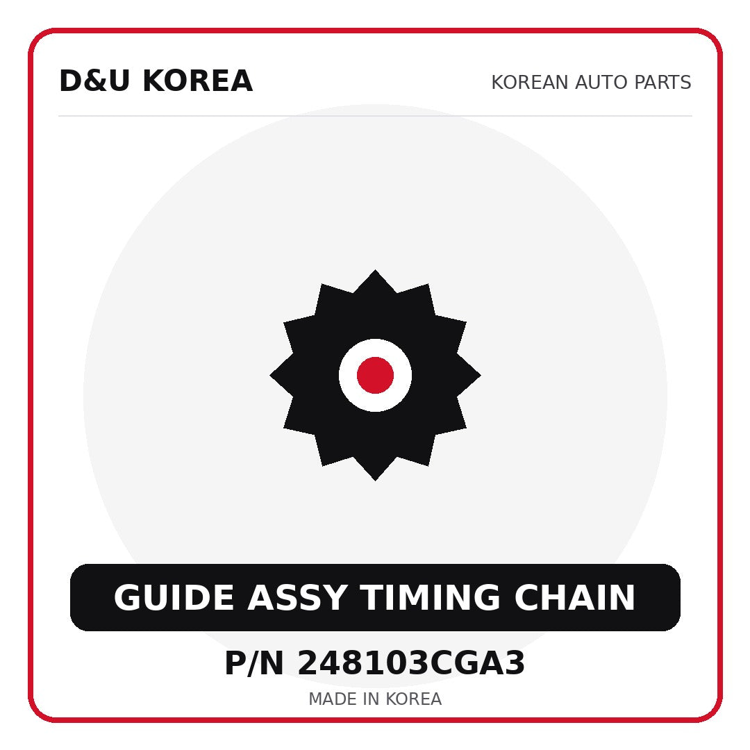 Genuine Mobis GUIDE ASSY TIMING CHAIN 248103CGA3 - Korean auto parts from D&U Korea