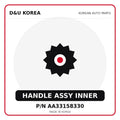 Genuine Mobis HANDLE ASSY INNER AA33158330 for Korean vehicles | D&U Korea