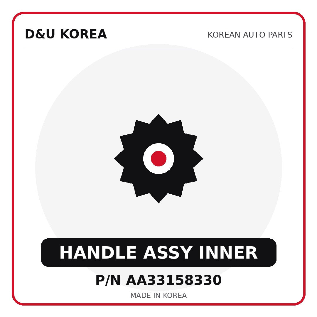 Genuine Mobis HANDLE ASSY INNER AA33158330 for Korean vehicles | D&U Korea