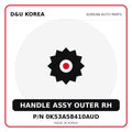 Genuine Mobis HANDLE ASSY OUTER RH 0K53A58410AUD for Korean vehicles | D&U Korea