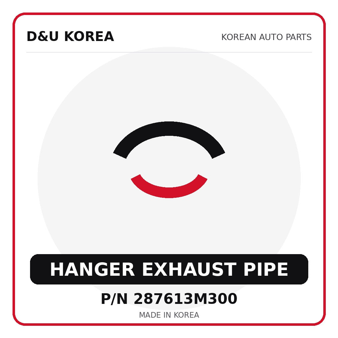 Genuine Mobis HANGER EXHAUST PIPE 287613M300 - Korean auto parts from D&U Korea