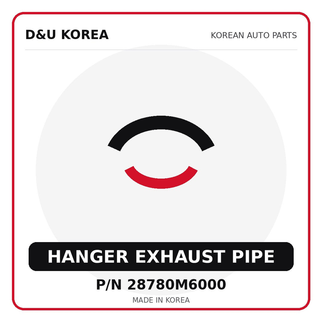 Genuine Mobis HANGER EXHAUST PIPE 28780M6000 for Korean vehicles | D&U Korea