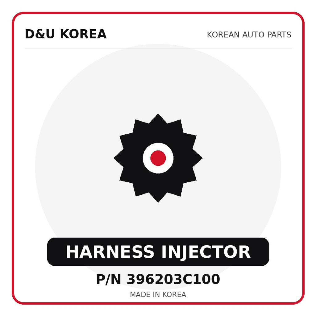 Genuine Mobis HARNESS INJECTOR 396203C100 - Korean auto parts from D&U Korea