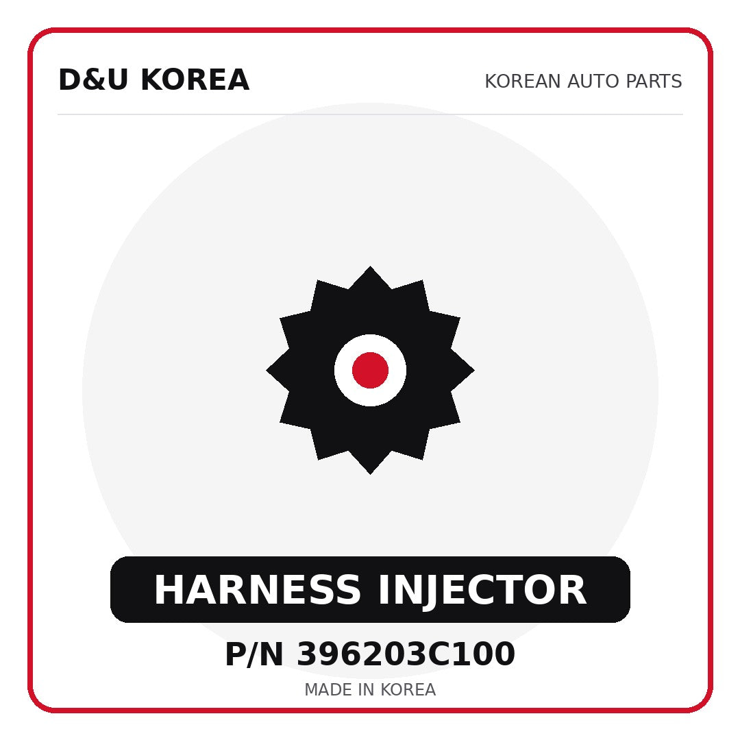 Genuine Mobis HARNESS INJECTOR 396203C100 - Korean auto parts from D&U Korea