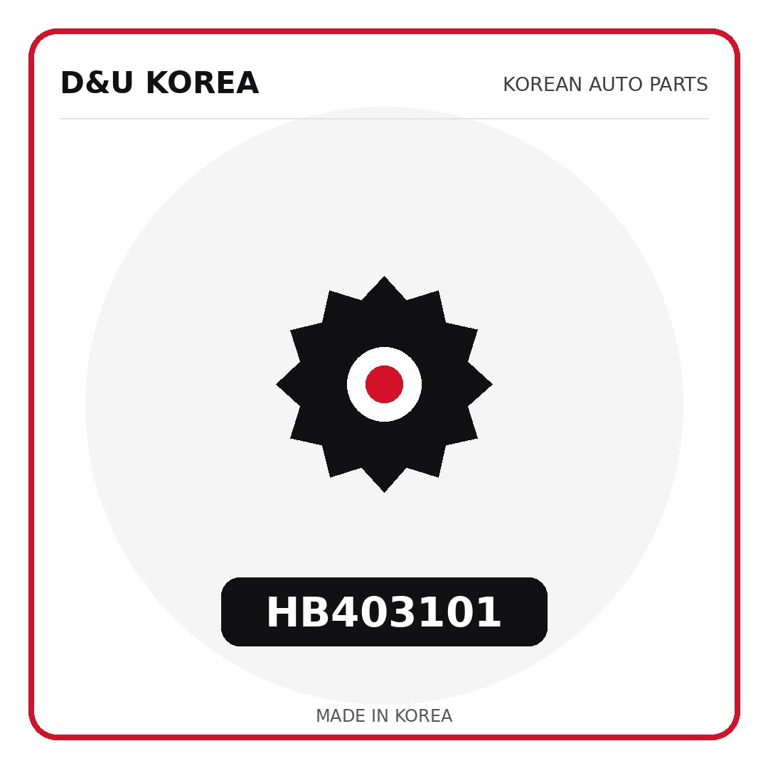 Genuine Mobis HB403101  for Korean vehicles | D&U Korea