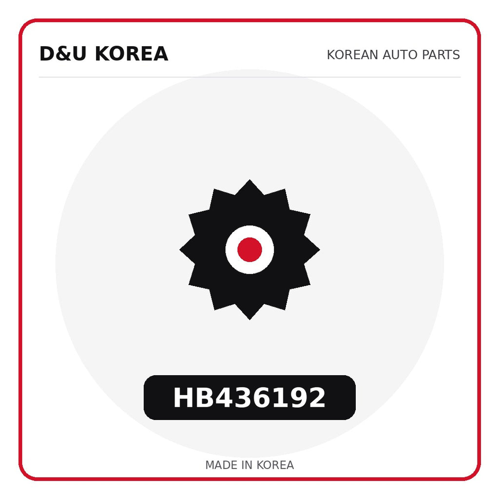 Genuine Mobis HB436192  for Korean vehicles | D&U Korea