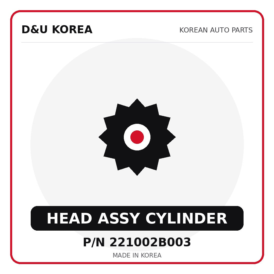 Genuine Mobis HEAD ASSY CYLINDER 221002B003 - Korean auto parts from D&U Korea
