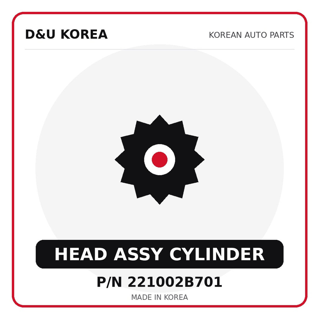 Genuine Mobis HEAD ASSY CYLINDER 221002B701 - Korean auto parts from D&U Korea