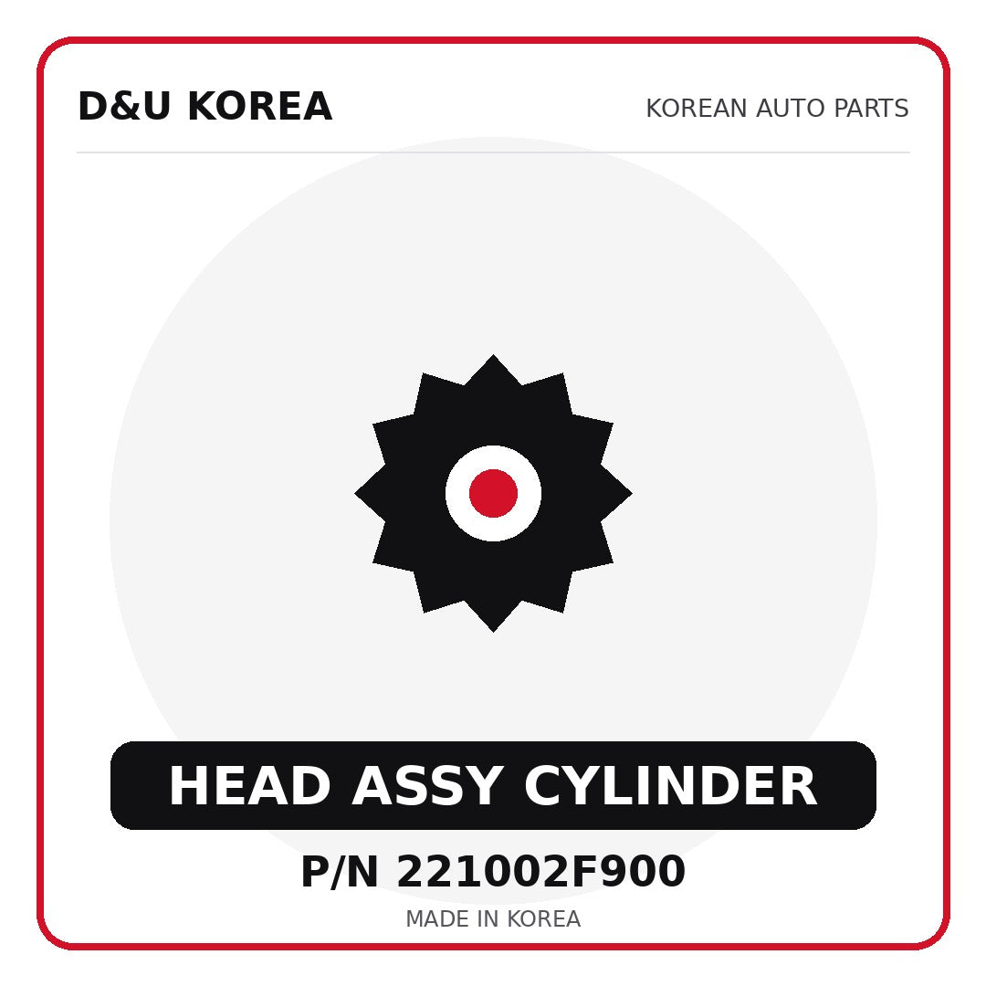 Genuine Mobis HEAD ASSY CYLINDER 221002F900 - Korean auto parts from D&U Korea