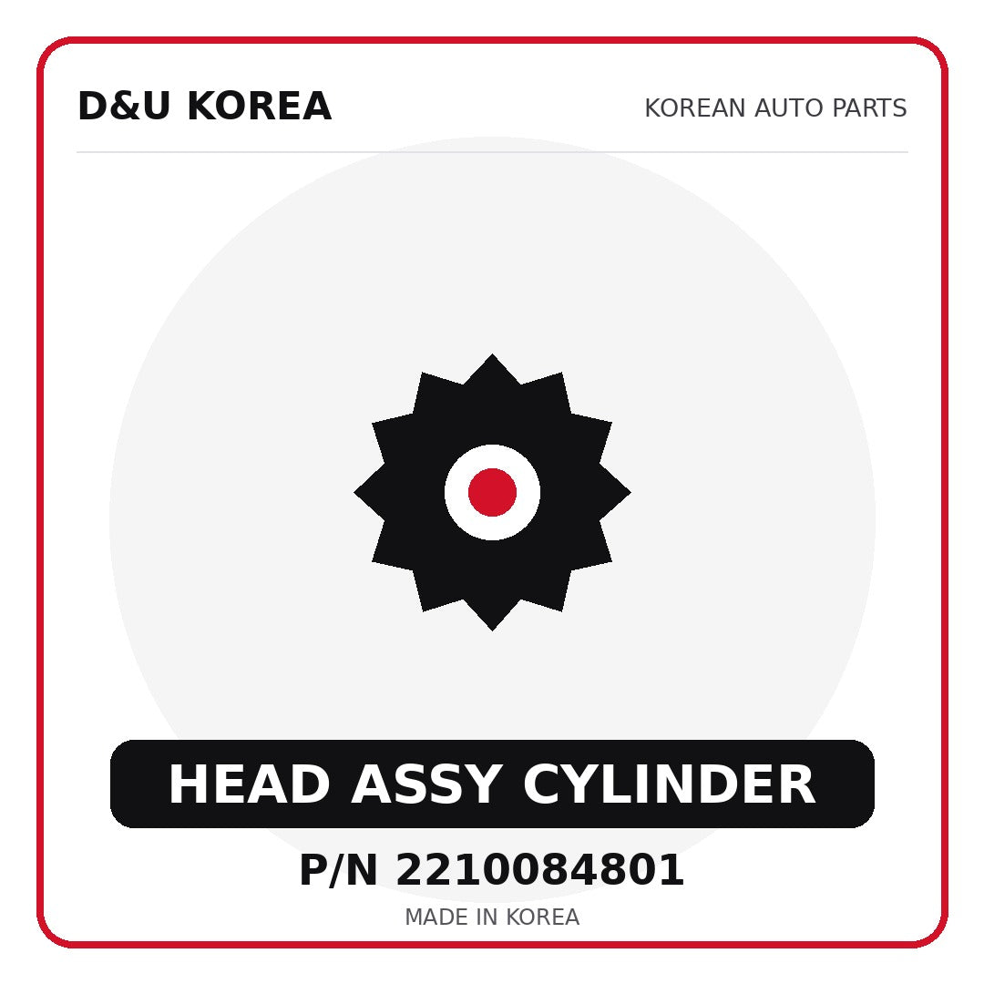 Genuine Mobis HEAD ASSY CYLINDER 2210084801 - Korean auto parts from D&U Korea
