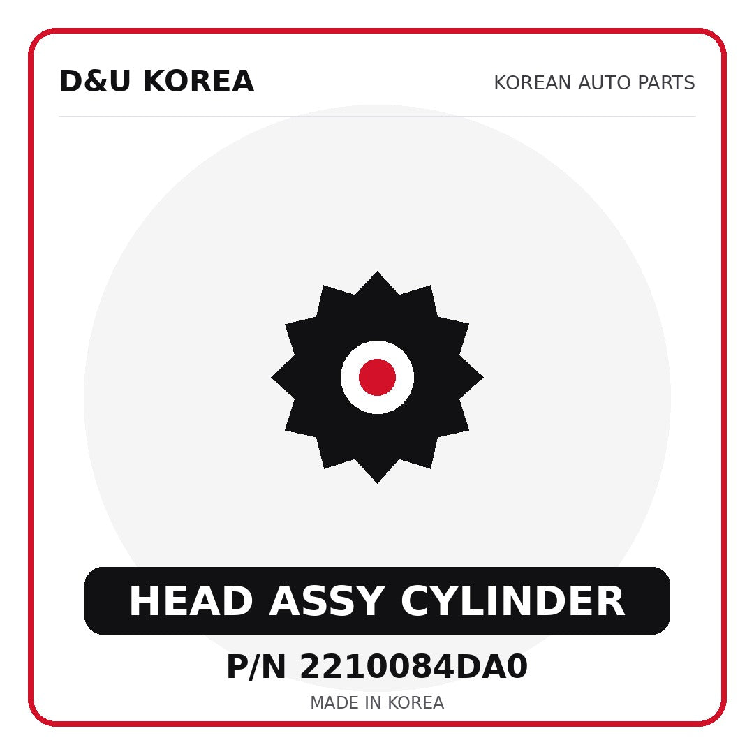 Genuine Mobis HEAD ASSY CYLINDER 2210084DA0 - Korean auto parts from D&U Korea
