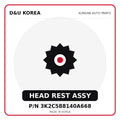 Genuine Mobis HEAD REST ASSY 3K2C588140A668 - Korean auto parts from D&U Korea