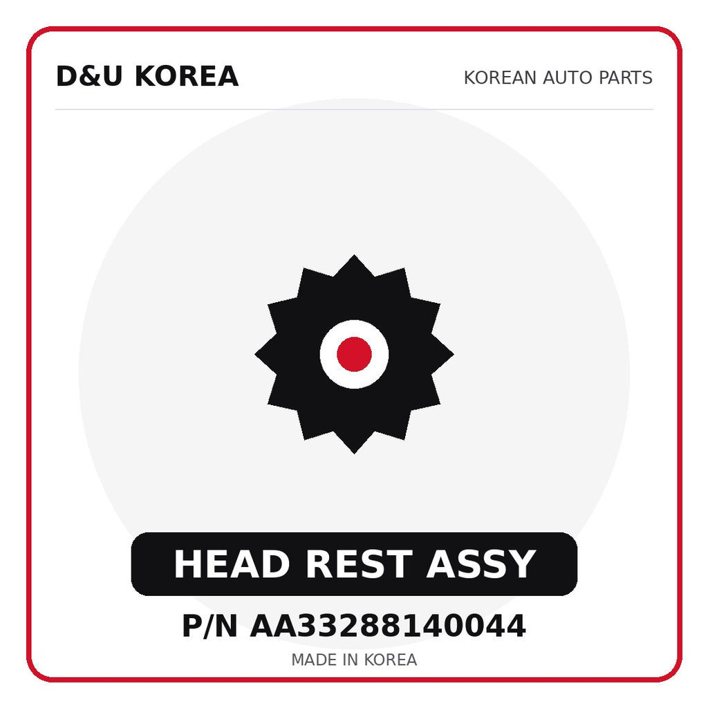 Genuine Mobis HEAD REST ASSY AA33288140044 for Korean vehicles | D&U Korea
