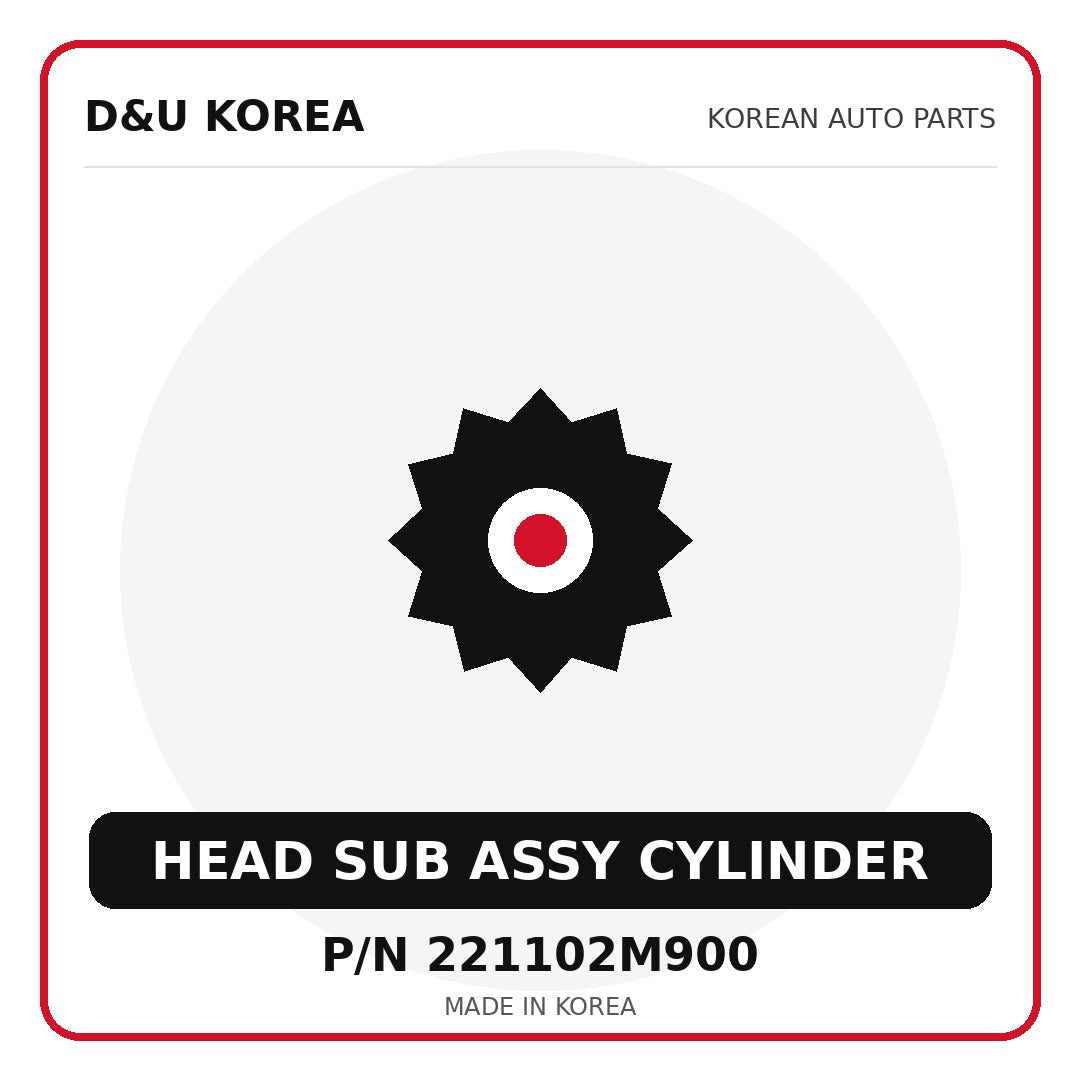 Genuine Mobis HEAD SUB ASSY CYLINDER 221102M900 - Korean auto parts from D&U Korea