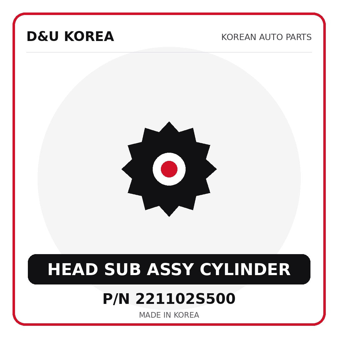 Genuine Mobis HEAD SUB ASSY CYLINDER 221102S500 - Korean auto parts from D&U Korea