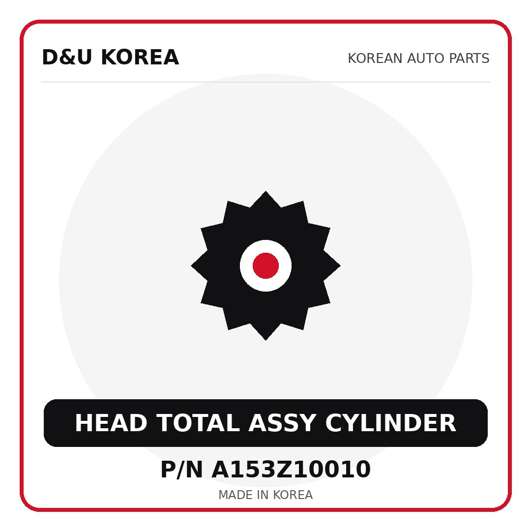 Genuine Mobis HEAD TOTAL ASSY CYLINDER A153Z10010 for Korean vehicles | D&U Korea