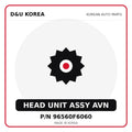 Genuine Mobis HEAD UNIT ASSY AVN 96560F6060 - Korean auto parts from D&U Korea