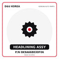 Genuine Mobis HEADLINING ASSY 0K9A668030F06 - Korean auto parts from D&U Korea
