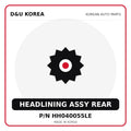 Genuine Mobis HEADLINING ASSY REAR HH040055LE for Korean vehicles | D&U Korea