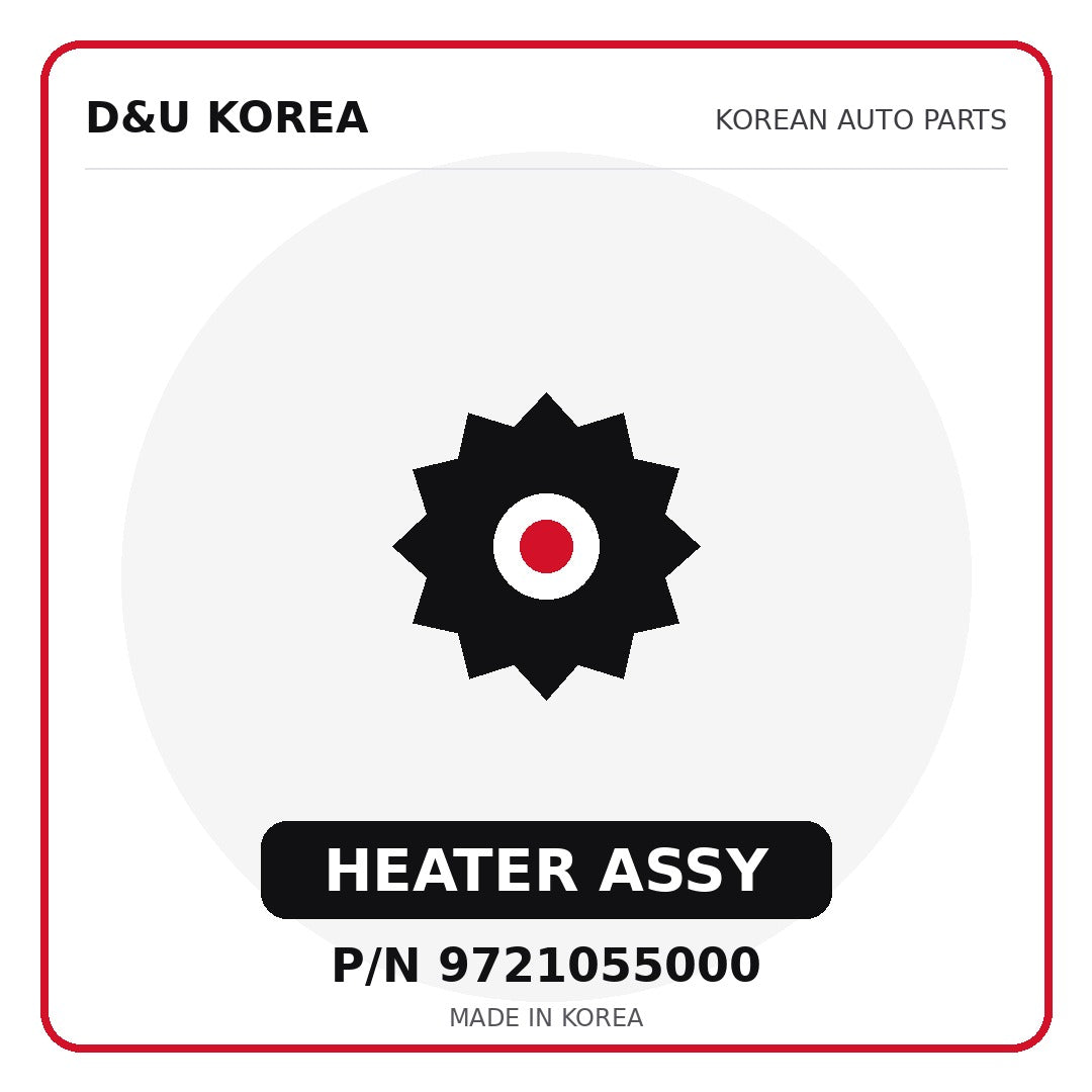 Genuine Mobis HEATER ASSY 9721055000 for Korean vehicles | D&U Korea