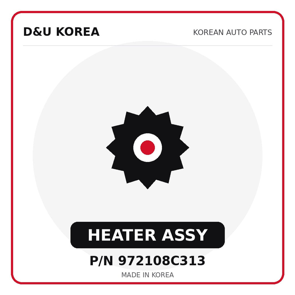 Genuine Mobis HEATER ASSY 972108C313 for Korean vehicles | D&U Korea