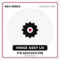 Genuine Mobis HINGE ASSY LH AA33163120B for Korean vehicles | D&U Korea