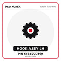 Genuine Mobis HOOK ASSY LH 64640UD360 - Korean auto parts from D&U Korea