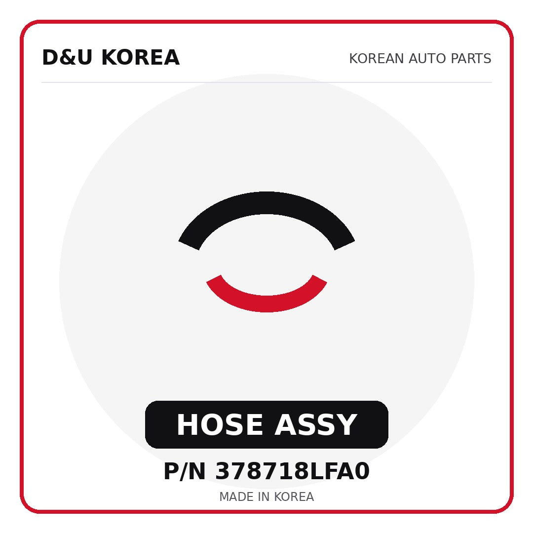 Genuine Mobis HOSE ASSY 378718LFA0 - Korean auto parts from D&U Korea