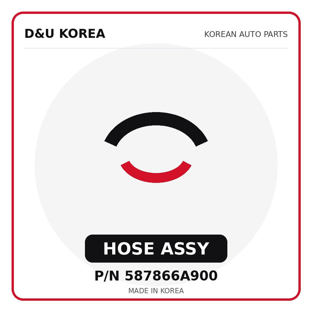 Genuine Mobis HOSE ASSY 587866A900 - Korean auto parts from D&U Korea