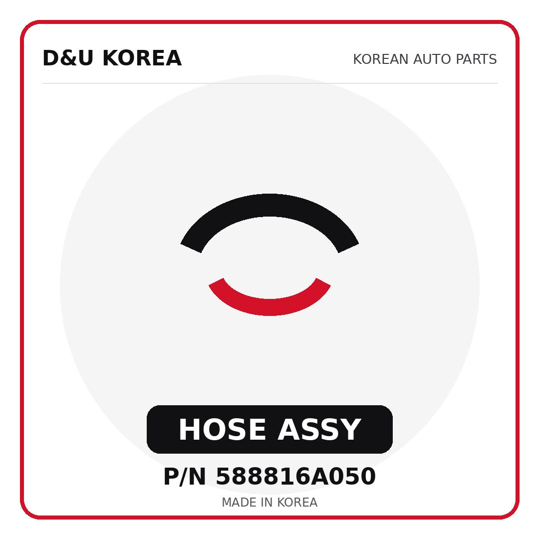 Genuine Mobis HOSE ASSY 588816A050 - Korean auto parts from D&U Korea