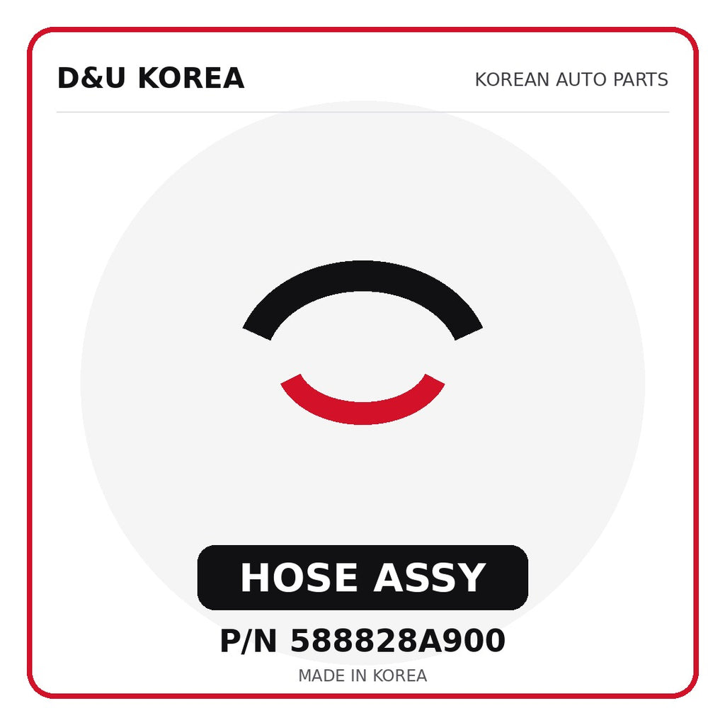 Genuine Mobis HOSE ASSY 588828A900 - Korean auto parts from D&U Korea