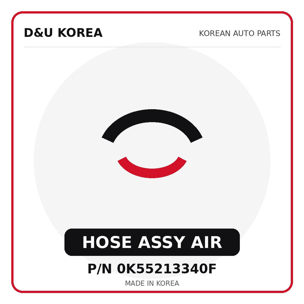 Genuine Mobis HOSE ASSY AIR 0K55213340F - Korean auto parts from D&U Korea