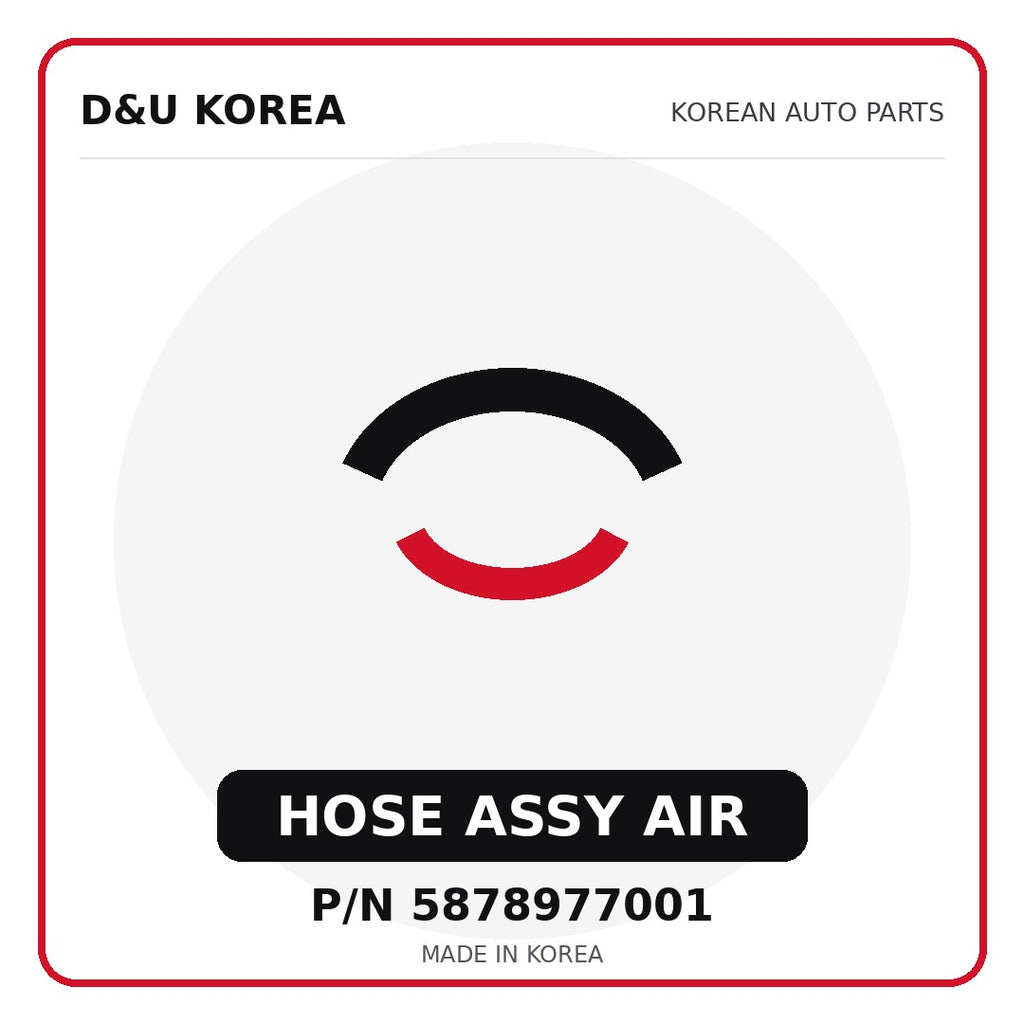 Genuine Mobis HOSE ASSY AIR 5878977001 for Korean vehicles | D&U Korea