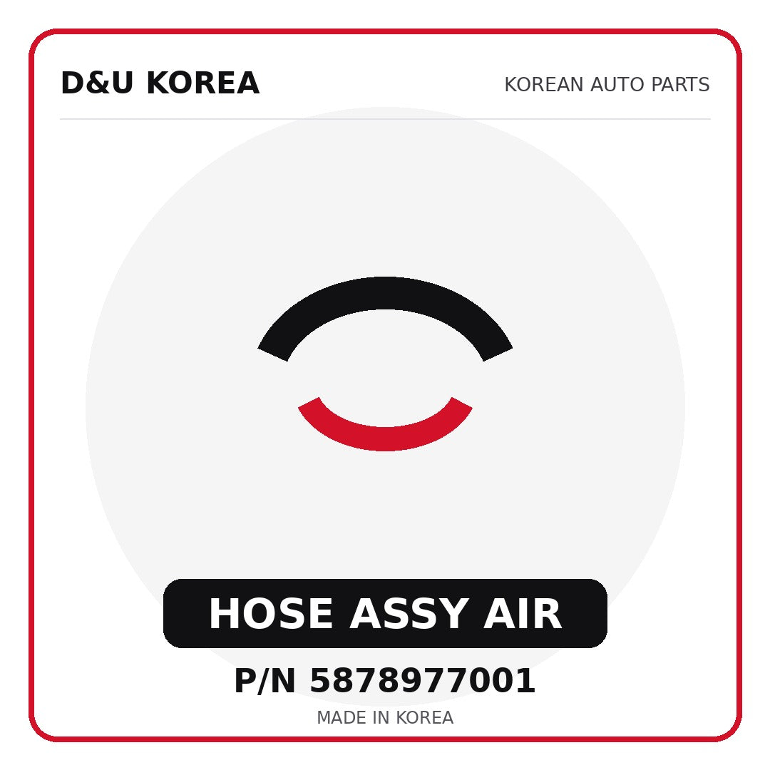 Genuine Mobis HOSE ASSY AIR 5878977001 for Korean vehicles | D&U Korea