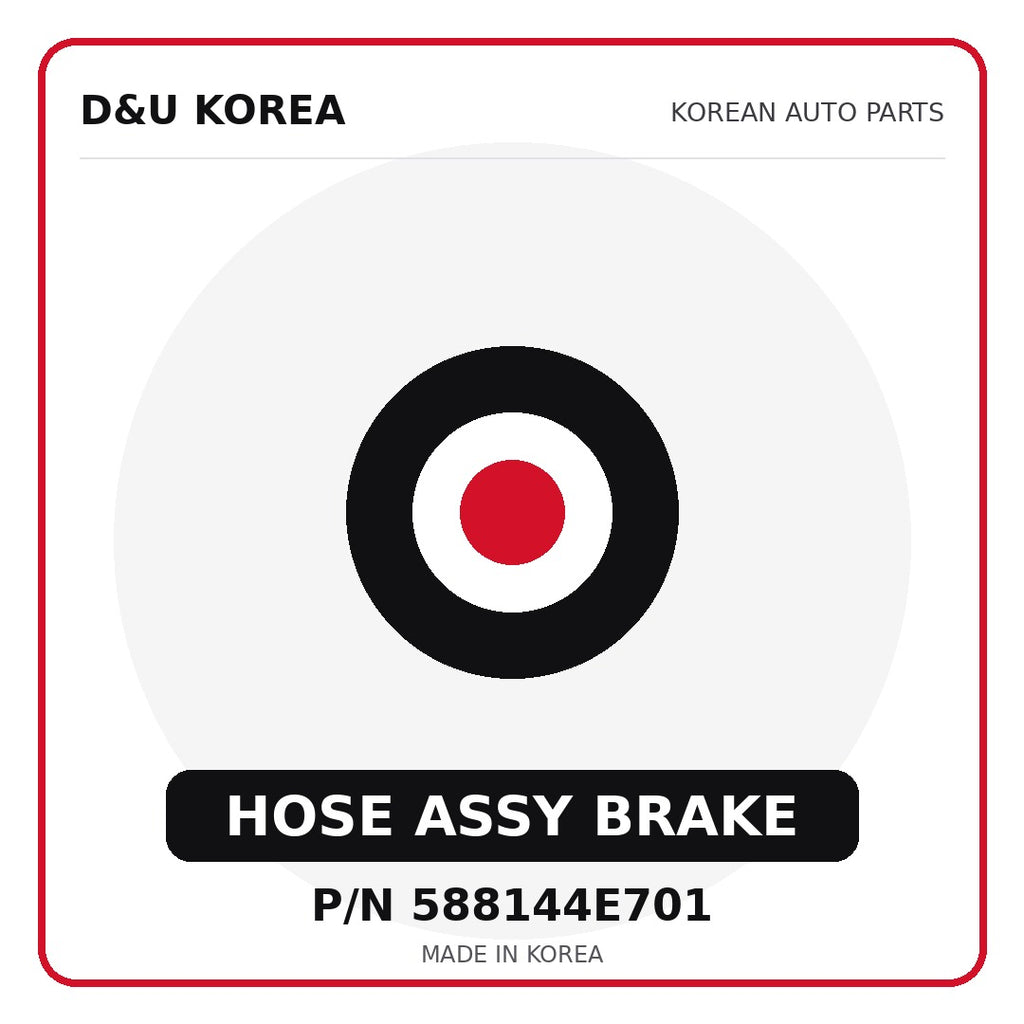 Genuine Mobis HOSE ASSY BRAKE 588144E701 - Korean auto parts from D&U Korea