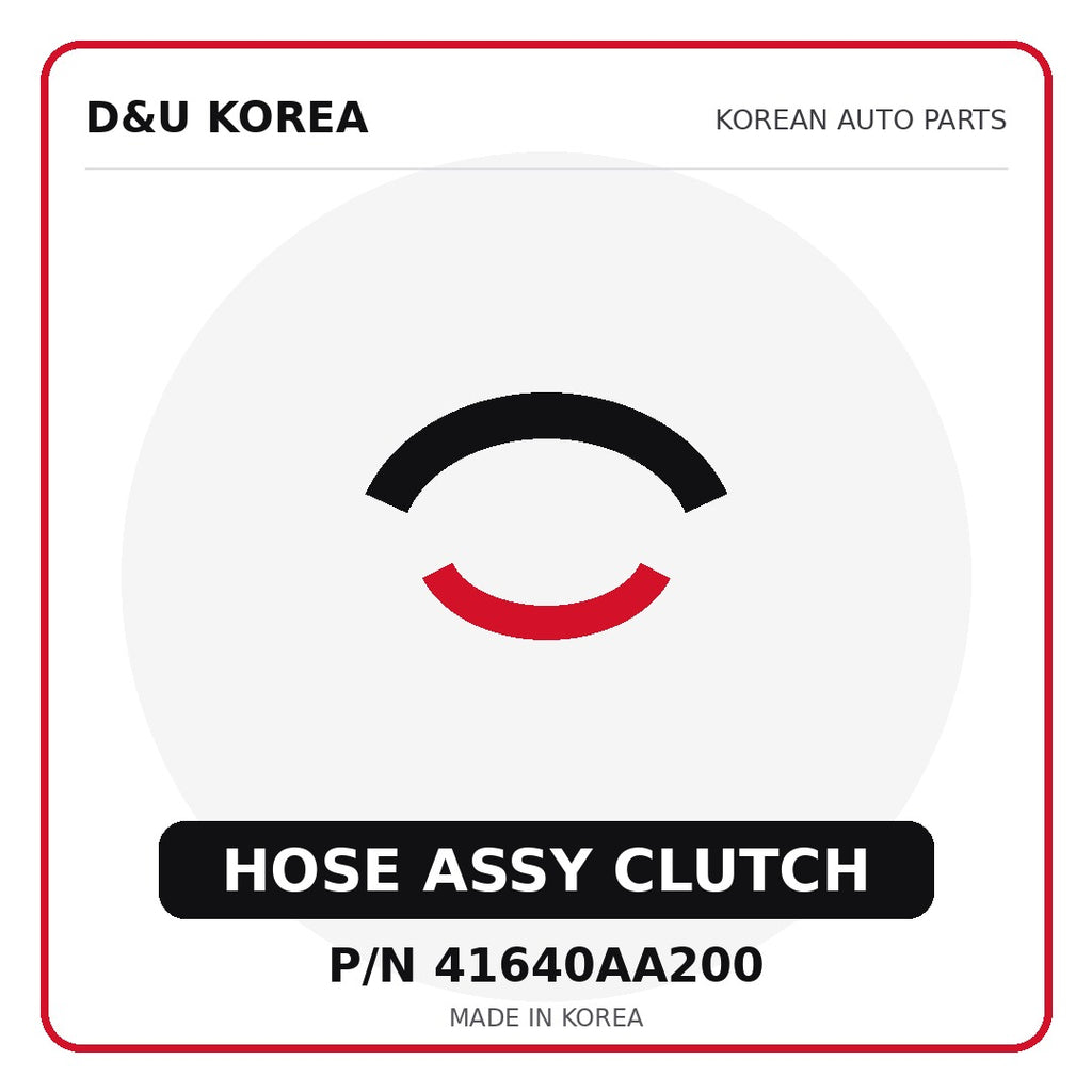 Genuine Mobis HOSE ASSY CLUTCH 41640AA200 - Korean auto parts from D&U Korea