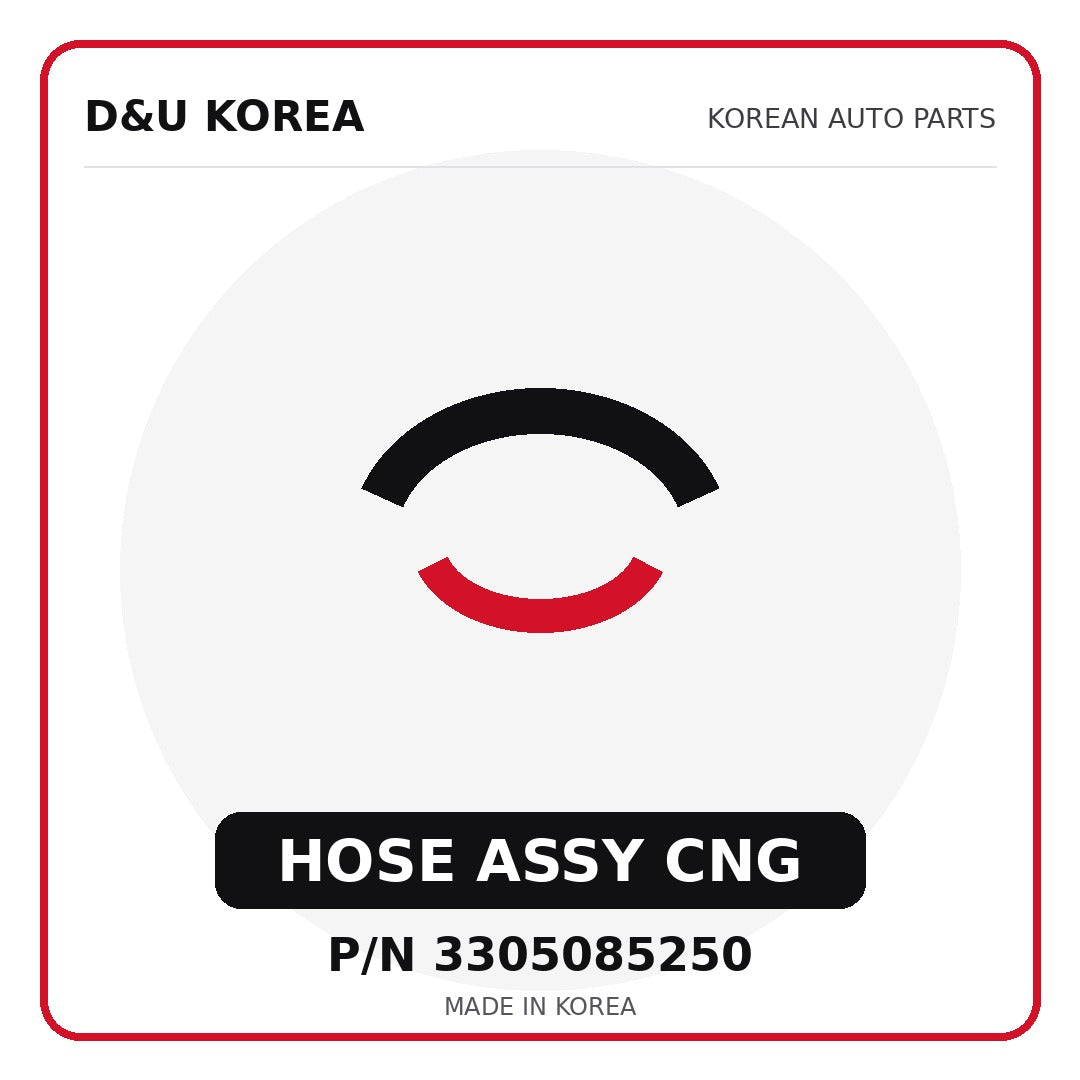 Genuine Mobis HOSE ASSY CNG 3305085250 - Korean auto parts from D&U Korea