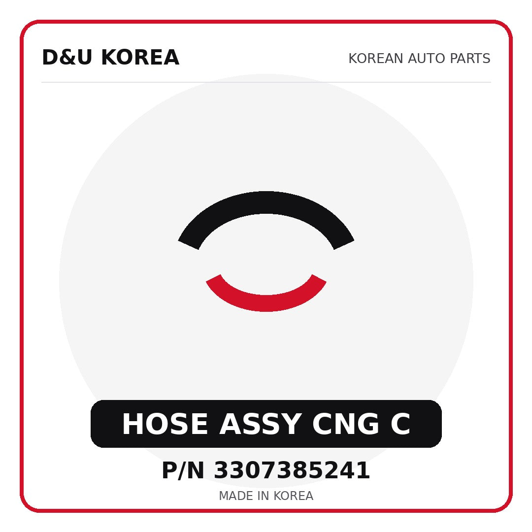 Genuine Mobis HOSE ASSY CNG C 3307385241 - Korean auto parts from D&U Korea
