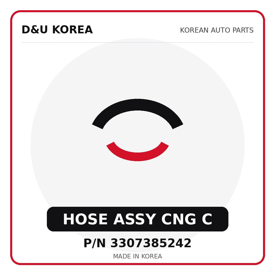 Genuine Mobis HOSE ASSY CNG C 3307385242 for Korean vehicles | D&U Korea